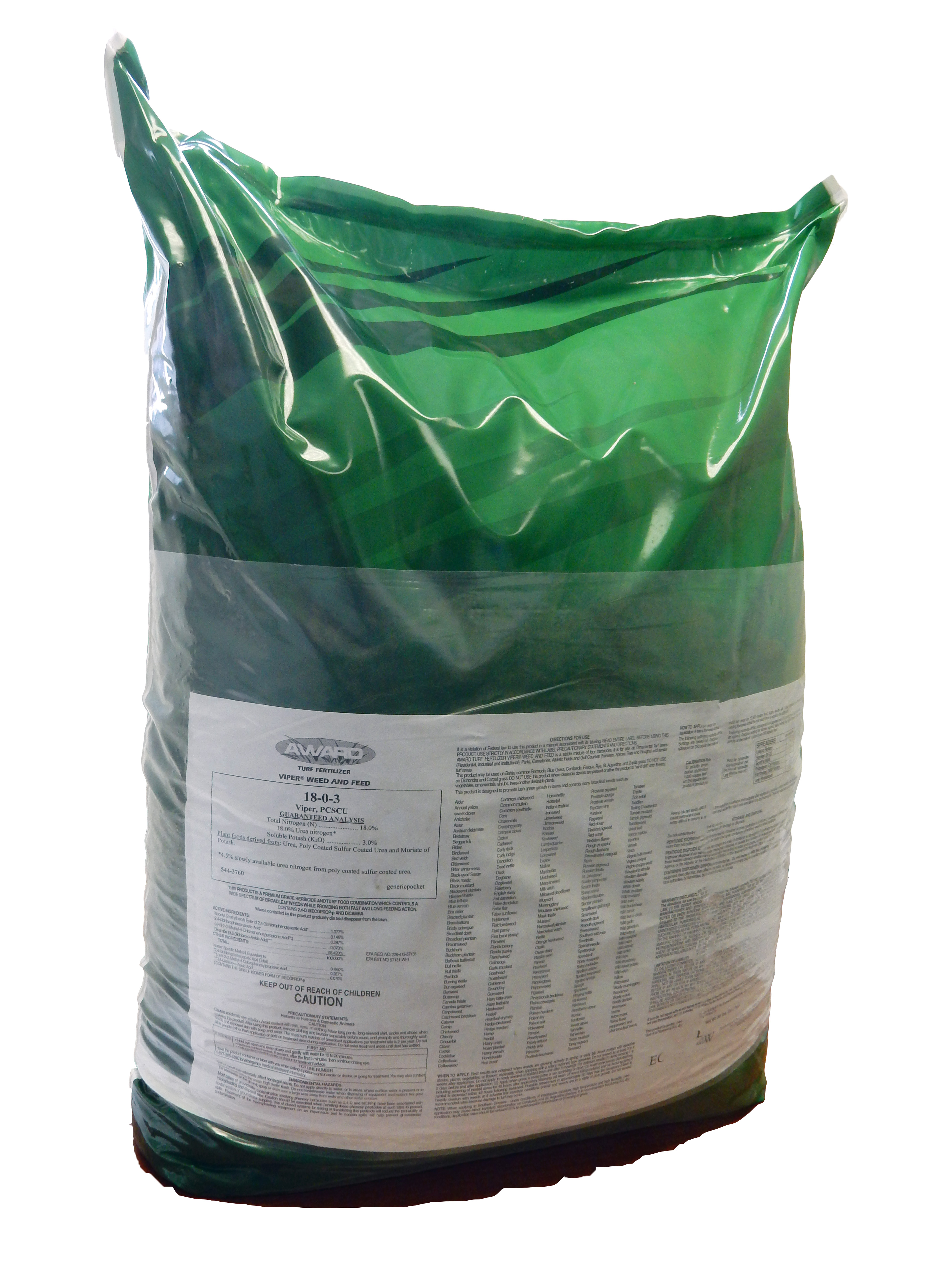 18-0-3 25% PCSCU with Viper 50 lb Bag - Granular